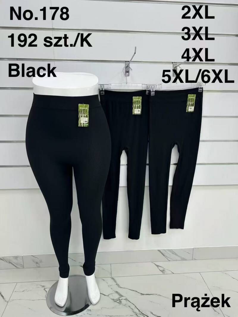 Leginsy damskie Roz 2XL-6XL, 1 kolor Paczka 10 szt